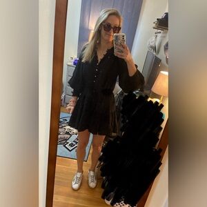 Black cleobella meadow mini dress size small